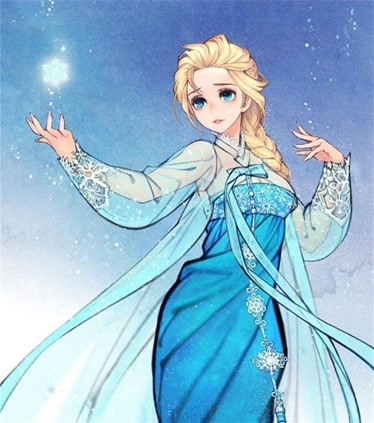 冰雪公主美如画