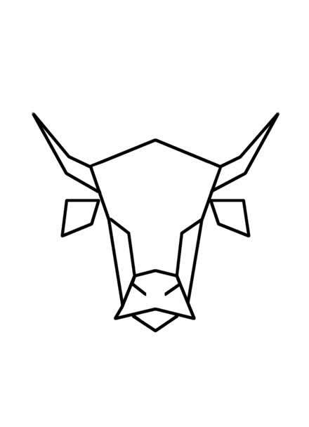 几何图形牛的简笔画图片