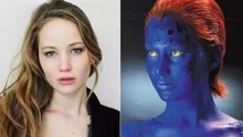 詹妮弗·劳伦斯饰演“魔形女”，拍摄时，需要全身涂满油漆