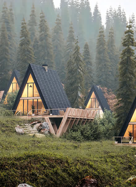 北欧森林木屋内部软装设计更让人释放身心