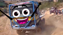 生活DIY涂鸦：怪物卡车vs吉普车鲁比肯，怪兽车泥泞越野挑战极限