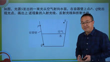 2020年广州中考物理第13题（1）：反射和折射作图