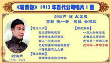 京剧老唱片欣赏：刘鸿声《斩黄袍》，1913年百代公司唱片第2面