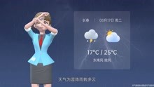 长春市2021年8月17日天气预报