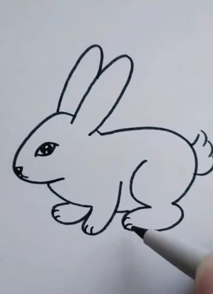 这样画兔子好简单