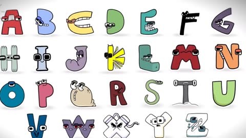 字母小人动画片图片