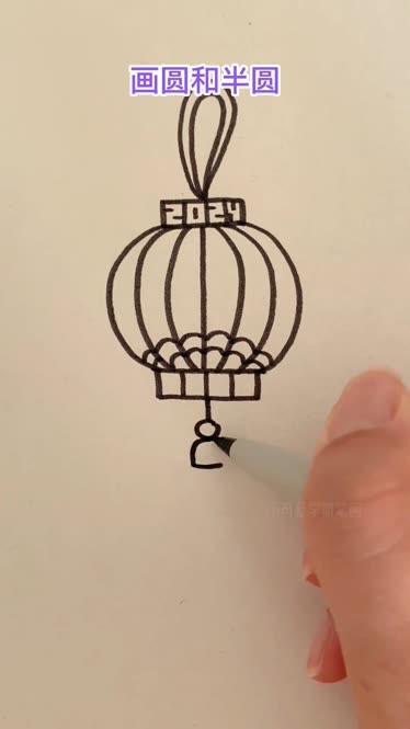 灯笼怎么画简单简笔画图片