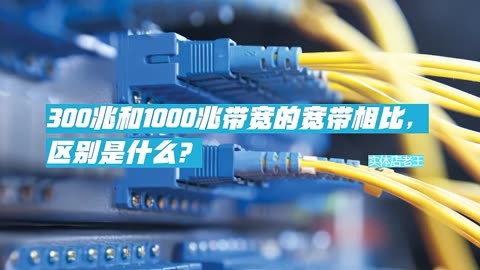 300兆和1000兆带宽的宽带相比,区别是什么?