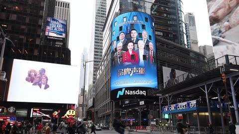 一二传媒 品牌声量荣登纽约时代广场纳斯达克大屏广告
