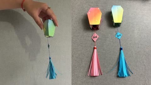 怎么折灯笼简单又漂亮?落纸生花手工教你折纸灯笼,太美了