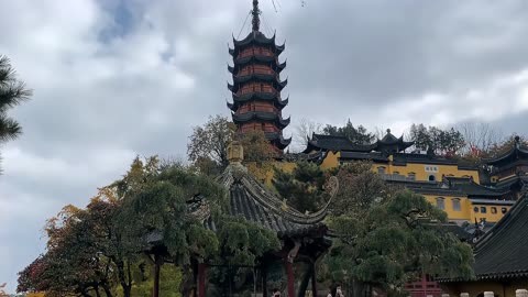 1928年的江苏镇江北固山甘露寺,甘露寺铁塔闻名于世