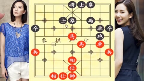 象棋斩将刀李图片